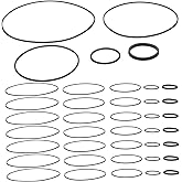 HOMSFOU 50pcs Tape Recorder Belt Cassette Drive Belts Cassette Belts Round Cassette Deck Tape Belts Cassette Recorder Rubber 