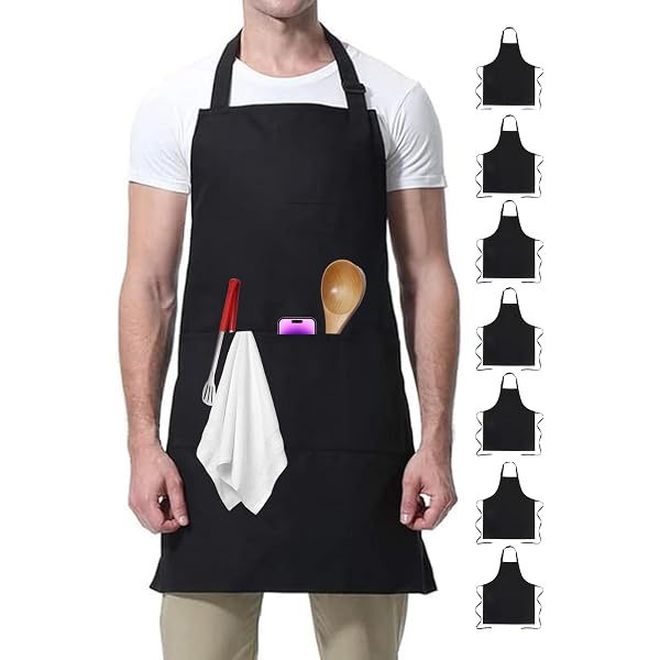 thumbnail image 2 of Xiynmeife Funny Aprons For Women With Pockets - Adjustable Kitchen Cooking Apron For Baking & Grilling 2 of 14