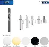 XFORT Key Locking Inline Window Handle White UPVC Replacement Lever Child Safety view 8