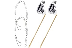 Casbomy Toilet Handle Replacement Kit, 2PCS Toilet Lever Flush Handle, Universal Side Mount Toilet Handle with Stainless Stee