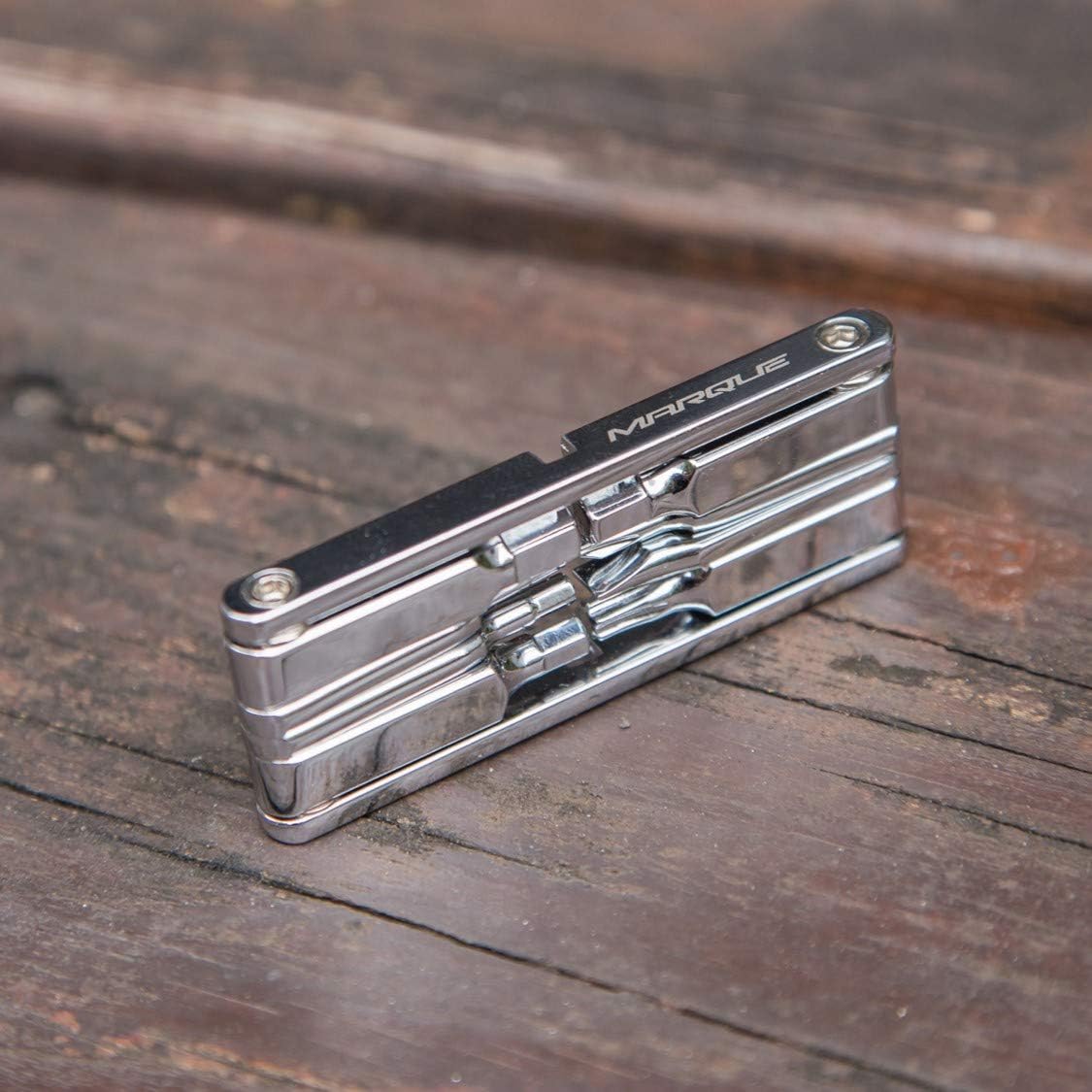 Marque Mini 10 Bike Multitool - 10 in 1 Bicycle Multi Tool Repair Kit for Road and Mountain Bikes. Pocket size with slim and portable profile for easy storage during road cycling and MTB-cyclist gift: Home Improvement
