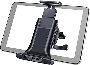 Linkstyle Car Air Vent Mount Holder, Universal Car Vent Tablet Phone Mount Adjustable Clip Compatible with 4-10.5 inch iPhone 12 11 iPad Pro Max Mini Samsung Galaxy Cell Phone for Auto Dashboard