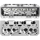 IMOOA One Pair Bare Angle Plug Cylinder Heads For Chevy Small Block 283-400 | 205cc Intake Runner &amp; 64cc Chamber