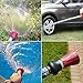 Crenova HN-01 Garden Hose spray Nozzle fireman style hose nozzle - High Pressure metal Watering Nozzle Suitable for Car Wash, Cleaning, Watering Lawn and Garden & Washing Pets