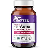 New Chapter Calcium Supplement – Organic Plant Calcium for Women Under 40, with Vitamin D3 for Absorption + Vitamin K2 + Magnesium, Vegetarian, Gluten Free - 60 Count