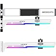 upHere 5V Addressable RGB White Graphics Card GPU Brace Support Video Card Sag Holder,Built-in 5V ARGB Strip,Adjustable Length and Height Support,G276WTARGB