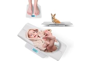 Joyofcife Baby Scale MAX 400lbs,Multifunctional Baby Weight Scale for Toddler, Children, Pet, Adult, Dogs Cats Weight Scale with Auto-Off,26.5-inch Height Measurement,3 Units,LED Screen
