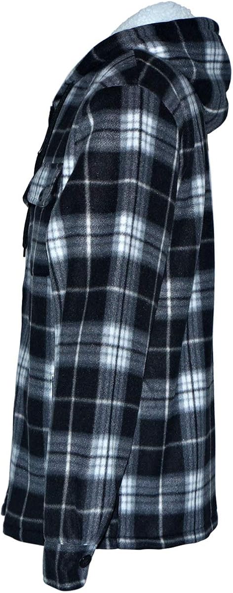 thick flannel hoodie