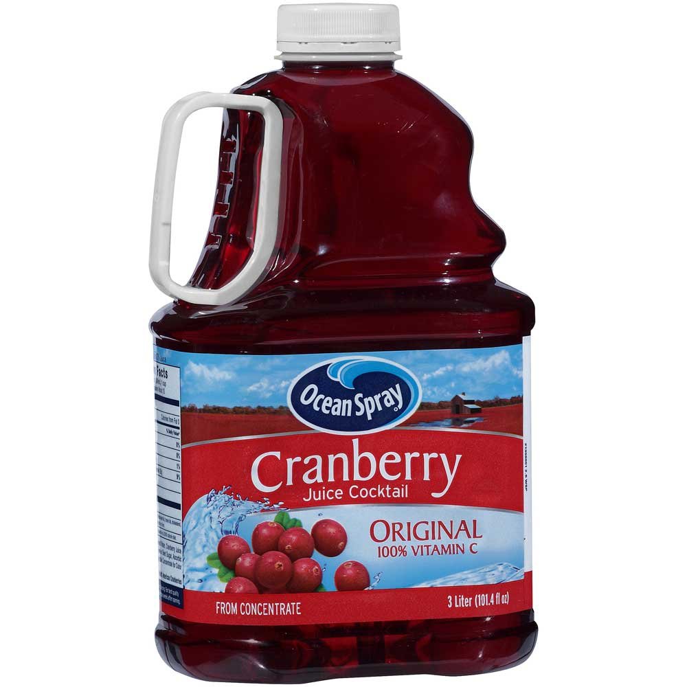 Photo 1 of ***EXPIRES DECEMBER 2025*** Ocean Spray Cranberry Cocktail Juice, No Sugar Added, 3 Liter Bottle (Pack of 6)