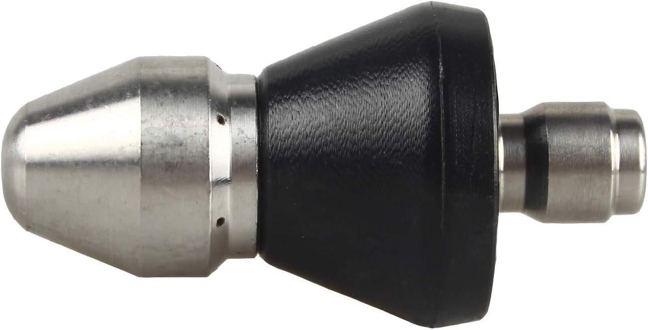 WILTEEXS Pressure Washer Sewer Jet Nozzle, Quick Connect Drain Cleaning Water Nozzle, 1/4 Inch 5000 PSI Orifice 0.7mm