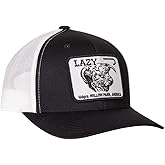 Lazy J Ranch Charcoal Willow Cattle Headquarters Classic Five Panel Trucker Hat - Adjustable Unisex Country Hats