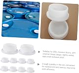 Gatuida 10pcs Plastic Drum Bung Caps 200L Oil Barrel Leak-Proof Covers White view 9
