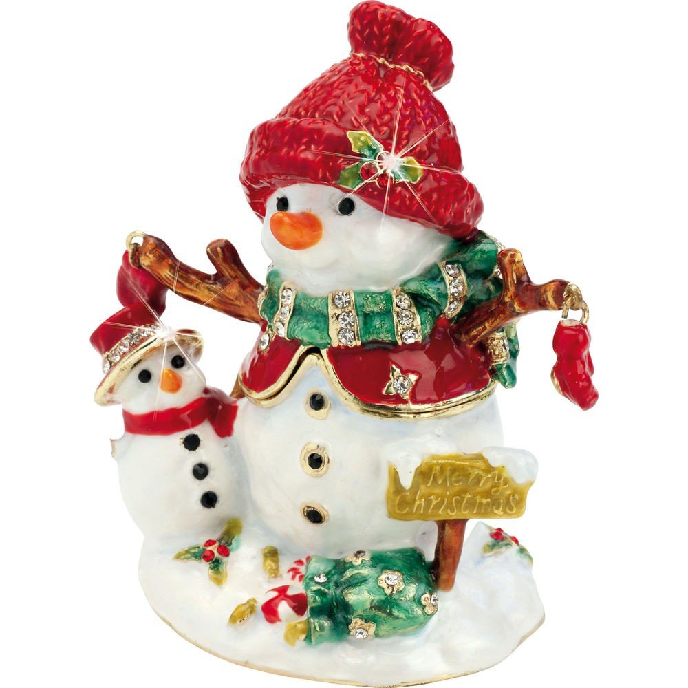 Arora 6030 Craycombe Trinkets-Christmas Snowman and Baby, Multicolour, One Size