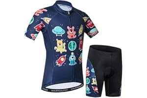 WEIMOMONKEY Children Bike Clothing Riding Summer Cycling Jersey Shorts Padded Bicycle Sportswear