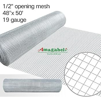 Amazon.com : 1 2 inch Galvanized Hardware Cloth 24 x 50 Gopher ...