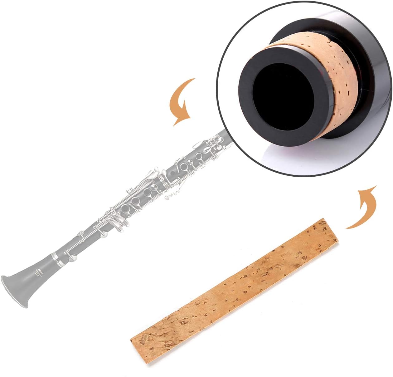 10pcs Neck Joint Cork Sheet Instrument Repair Accessories