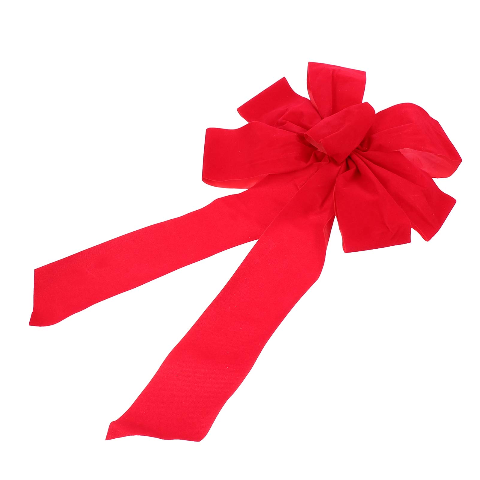 6 Pcs Christmas Velvet Bows: 15.72 Inch Large Red Velvet Bows for Christmas Tree, Flannel Large Holiday Wreath Decorations - Perfect for Xmas Wreath Garland Window Wall Decorations