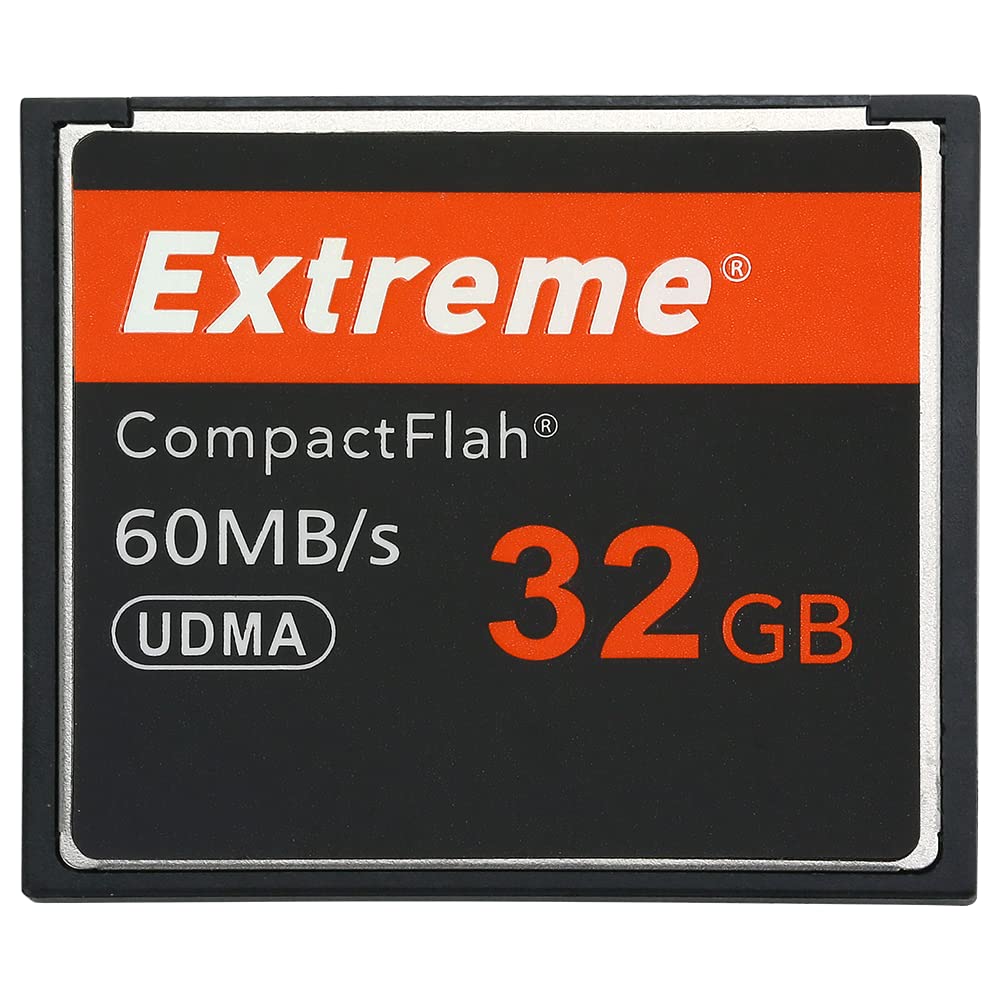 Extreme 32GB Compact Flash Memory Card, Original CF Card for Professional Photographer, Videographer, Enthusiast