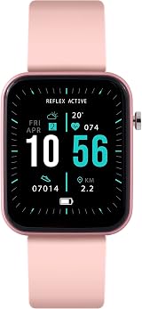 Reflex Active Series 13 Pink Smart Watch Heart Rate Music Earbuds IP68 view 9