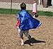 iROLEWIN Knight-Costume for Boys Superhero-Cape and Mask for Kids Dress-Up Birthday Party Favors with Shield (Blue-Red)
