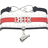 Vikitoriously Cheerleader Bracelet Cheerleading Cheer Bracelet Gifts for Women, Men, Adult Cheerleaders, Cheer Team, Party, Celebration Bulk