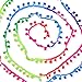 Yalulu 20Yards Rainbow Pom Pom Trim Ball Fringe Ribbon DIY Sewing Accessory Lace for Home Party Decoration