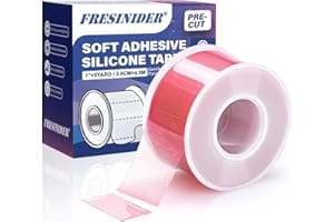 FRESINIDER Silicone Tape 1" x 5 Yard Pink 1 Roll for Sensitive Skin, Pre-Cut Waterproof Medical Tape, Gentle Adhesive for Wound Care, Surgical Sites, Infants and Elderly
