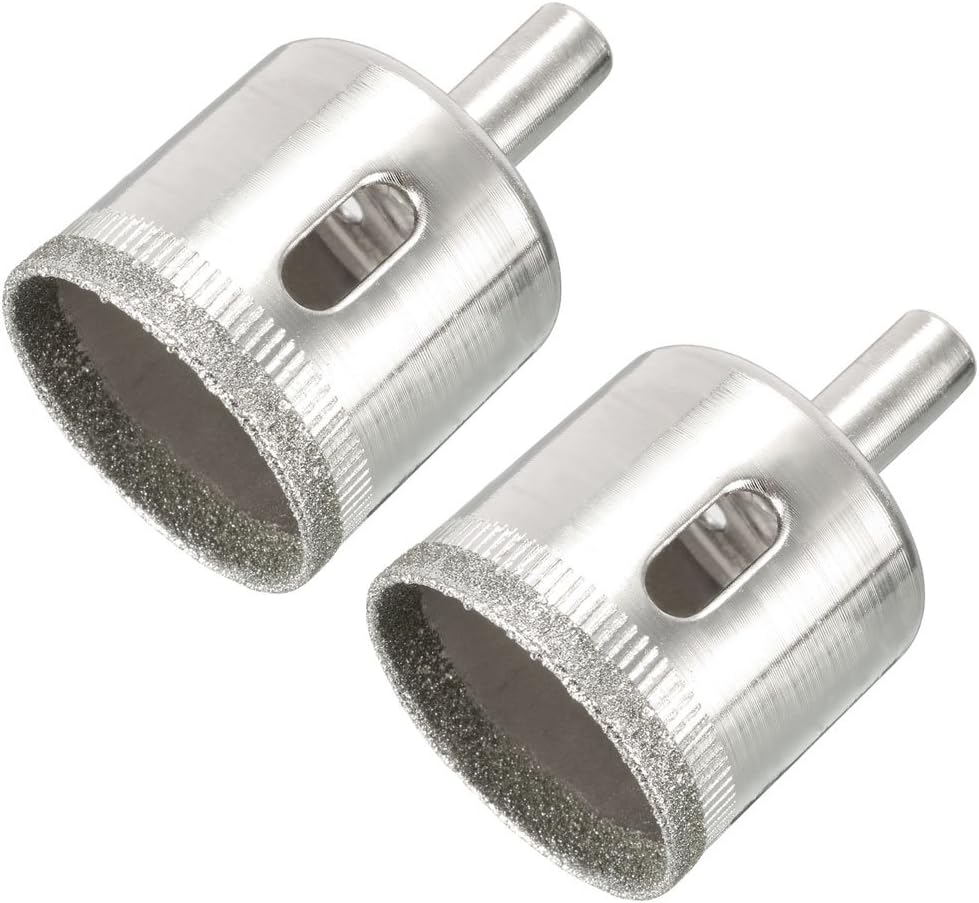 Sourcingmap 2pcs 32mm Diamond Drill Bit Hole Saw for Glass Tile Marble Fiberglass Ceramic Stone Bottles Pots
