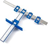 Trintion Punch Locator Adjustable Cabinet Jig Drill Guide Template for Handles view 1
