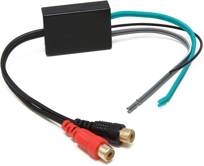 2 Channel RCA Line Input Output High to Low level converter adaptor