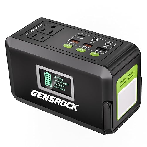 GENSROCK Portable Power Station, 88Wh Solar Generator(Solar Panel