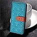 iphone 8 Plus Case Wallet,iphone 7 Plus Wallet Case for Women,Auker Vintage Mural Folio Flip Leather Fold Stand Shockproof Body Protective Buckle Purse Case with 3 Card Holder/Cash Pocket Blue