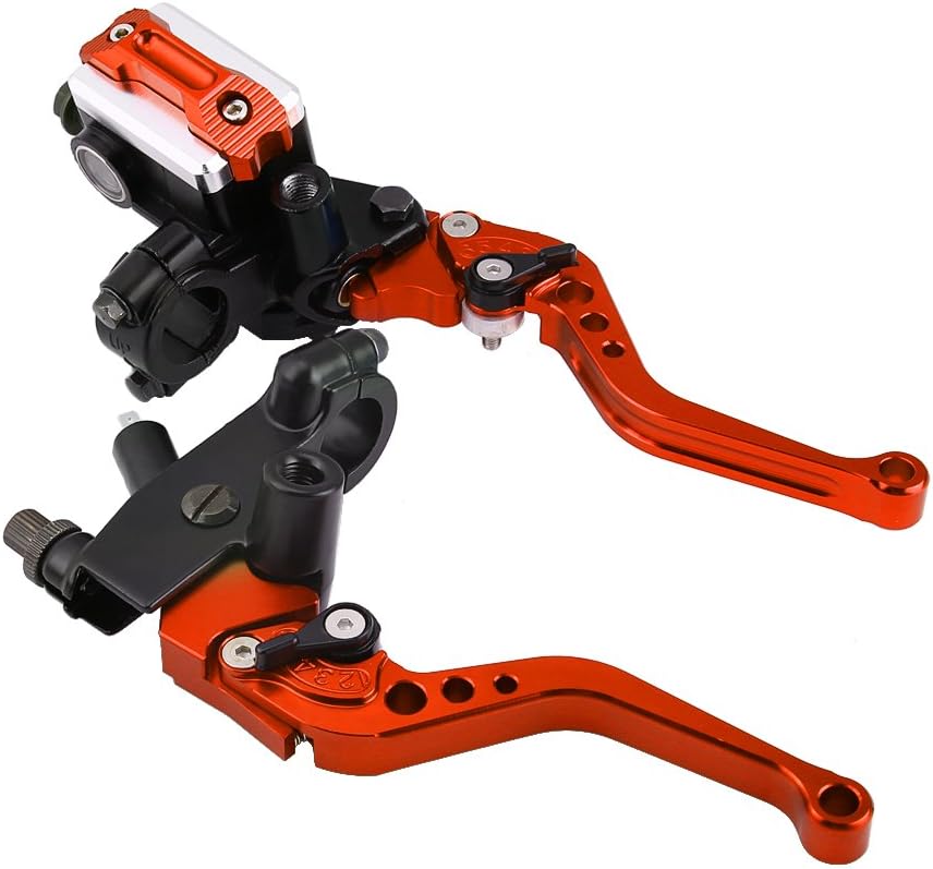 Master Cylinder Levers Pair of 7/8 Universal Motorcycle Brake & Clutch