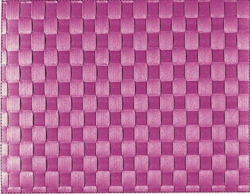 Saleen 01010120101 Placemats, Dishwasher Safe, Heat Resistant, Food Safe, Water Resistant, Purple (Pack of 12)