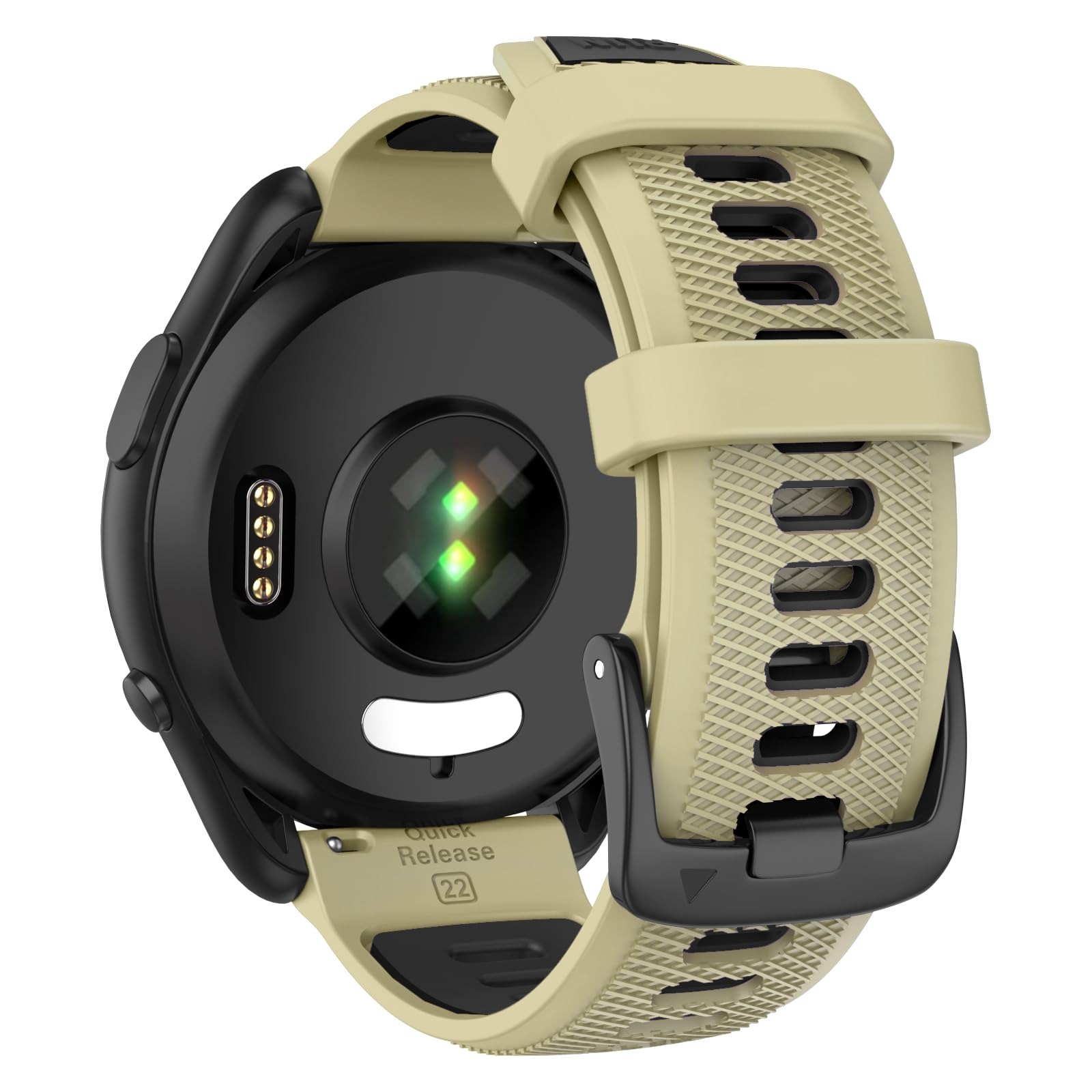 OVERSTEP Compatible with Garmin Forerunner 265 Replacement Band, Quick Release 22mm Watch Bands for Forerunner 255, Vivoactive 4, Venu 2, Venu 3 Smart Watch