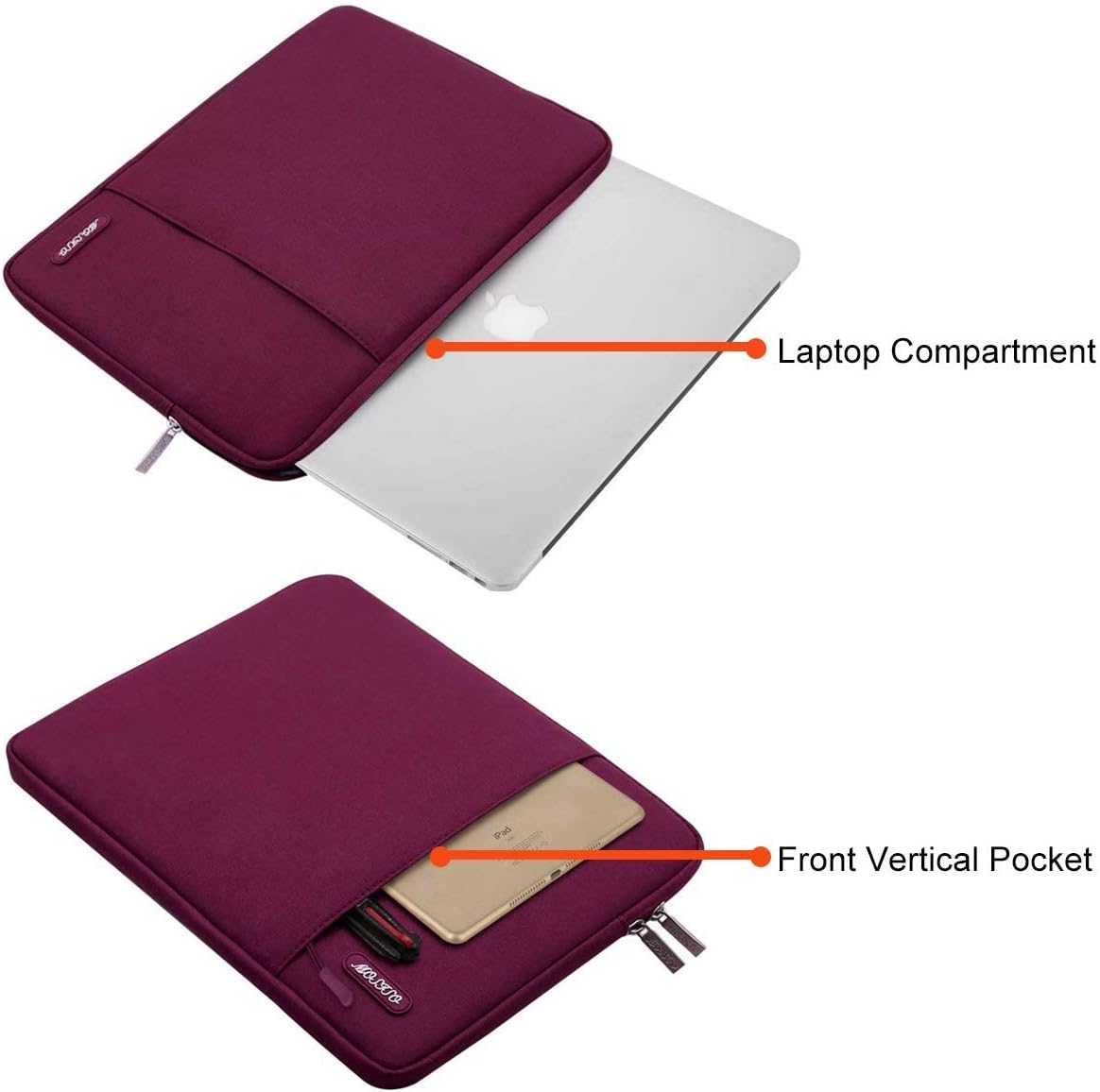 MOSISO Laptop Case 13.3 inch, 13-13.3 inch Laptop Sleeve Compatible with MacBook Air/Pro 13/Pro 14 M5 M4 M3 M2 M1 - Image 5