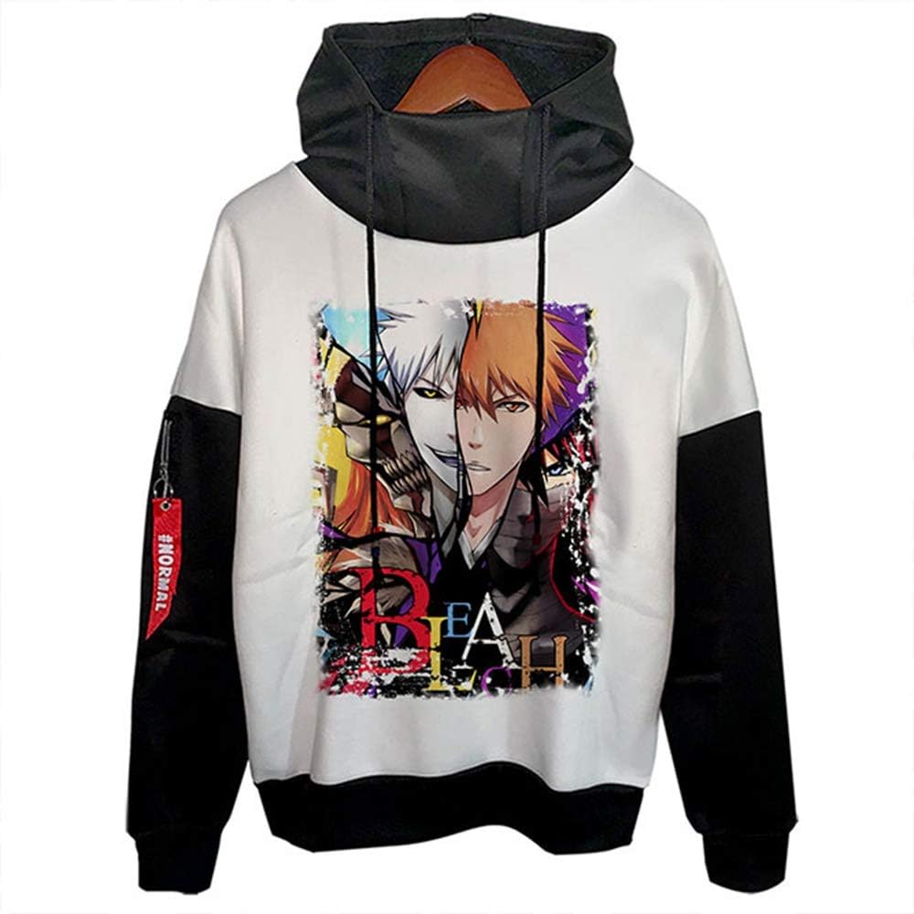 Anime Bleach Hoodie Unisex Cartoon Gedruckt Hoodies Sweatshirt