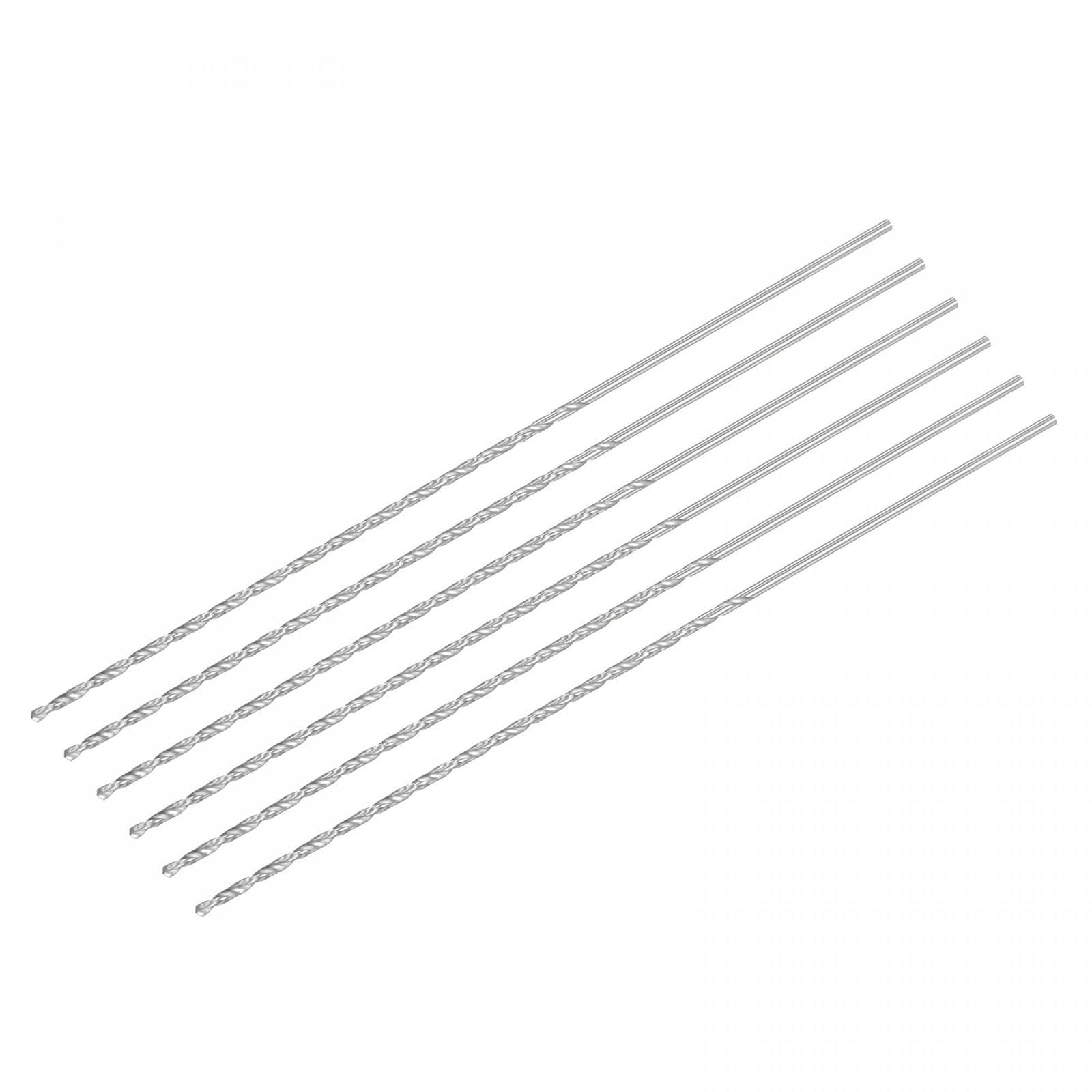 TA-VIGOR 6Pcs 2mm Extra Long Twist Drill Bits, 160mm Length High-Speed Steel HSS Straight Shank Spiral Drill Bits for Wood Metal Aluminum Plastic — image 1