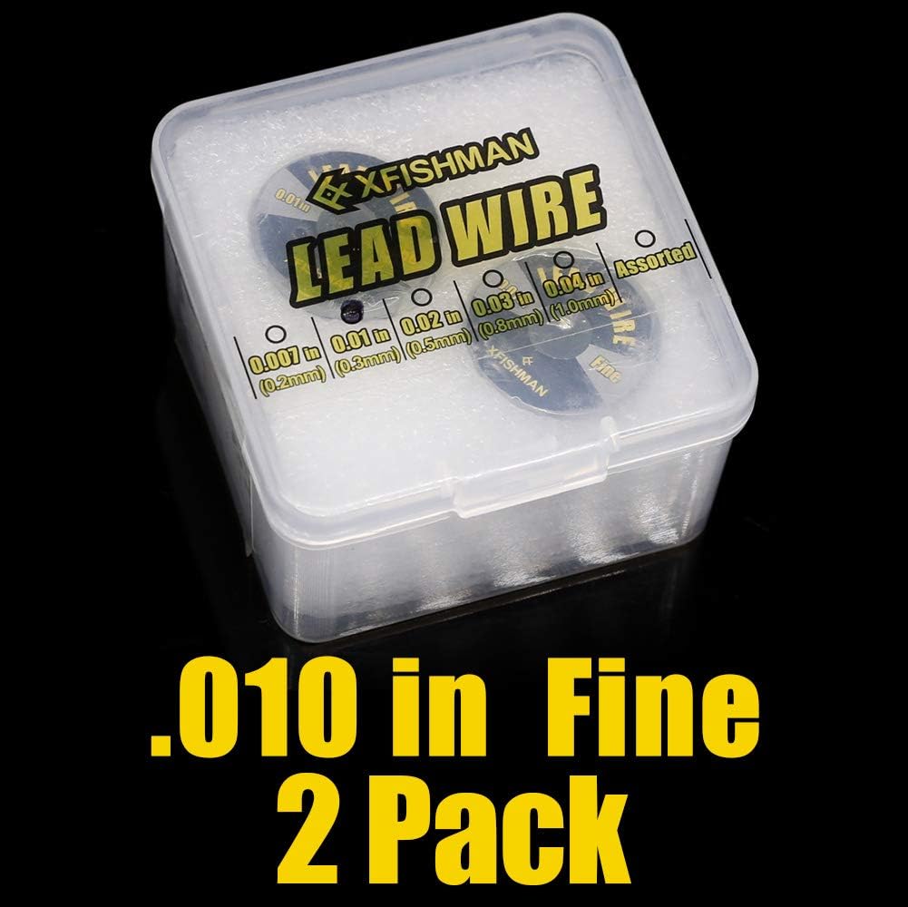 XFISHMAN Fly-Tying-Lead-Wire-Fly-Tying-Material- Fly-Fishing-Supplies-Accessories (Fine(.010in) 2 Pack) : Sports & Outdoors