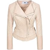 Fashion SX Womens Gothic Faux Suede Leather Jacket Long Sleeve Zipper Short Moto Biker Coat