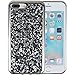 iPhone 8 Plus Case, iPhone 7 Plus Case, iYCK Luxury 3D Handmade Electroplated Soft Flexible TPU Crystal Diamond Rhinestone Bling Glitter Protective Back Case Cover for iPhone 7/8 Plus 5.5inch - Black