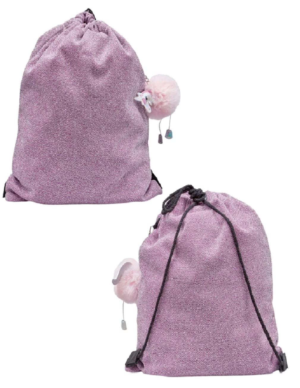 Children's Fashion Girls Glitter Unicorn Gym Bag School PE Sports Swim Shoe Trainer Bag