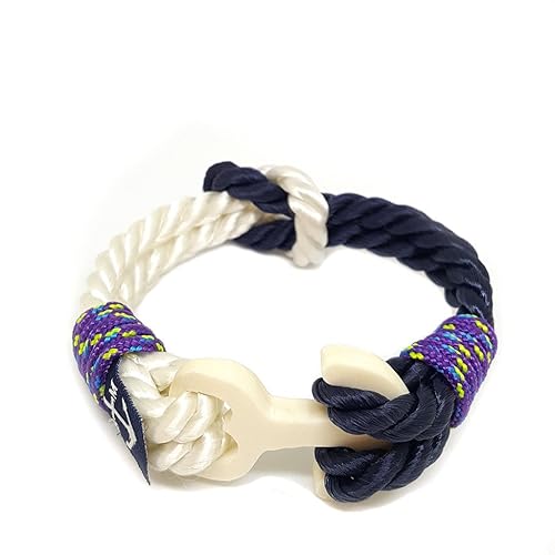 Bracelet Nautique A Cordes D Ancrage Osseux Carre A Main Par Bran Marion Bracelets Uniques Faits