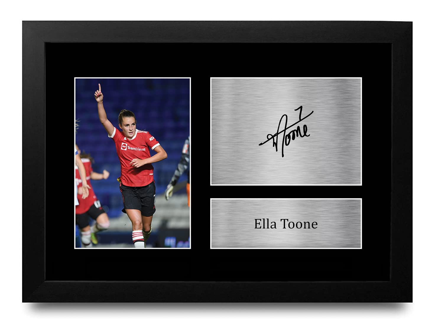 HWC Trading FR A4 Ella Toone Womens Gifts Printed Signed Autograph Picture for Football Fans and Supporters - A4 Framed