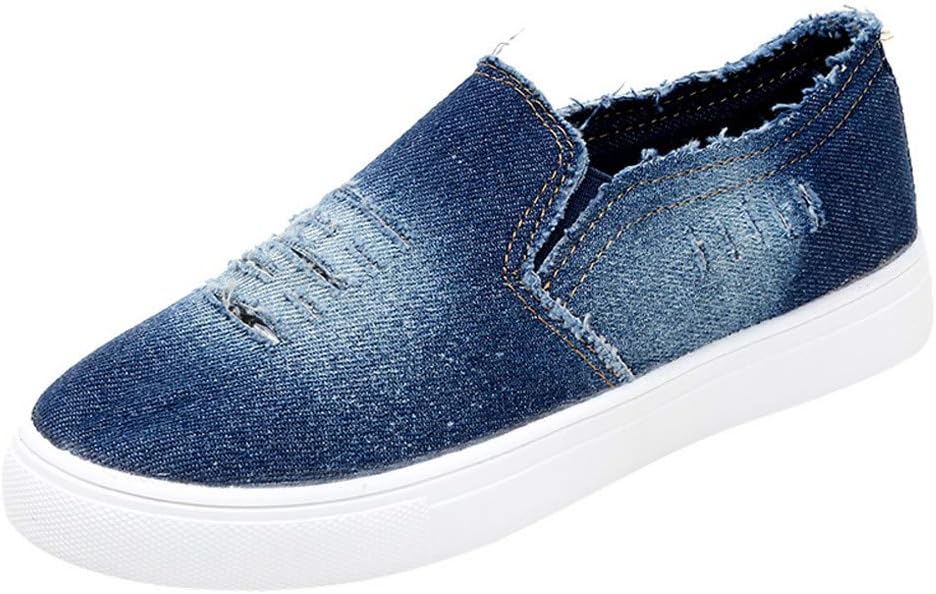 Faionny Women Shoes Flat Denim Shoes Students Sneakers Christmas Flats Slip-On Ankle Boots Single Shoes