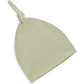 Colored Organics Baby Organic Cotton Knotted Hat - Infant Knit Cap - NB - 0-3 Months Mint