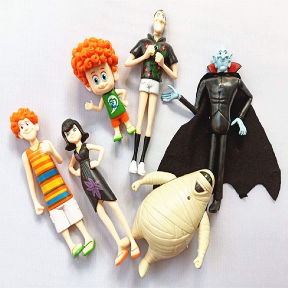 KenST 6pcs/Set Hotel Transylvania 3 Action Figure Toys Dracula Johnny Dennis Mavis Frank Toy Children Gift