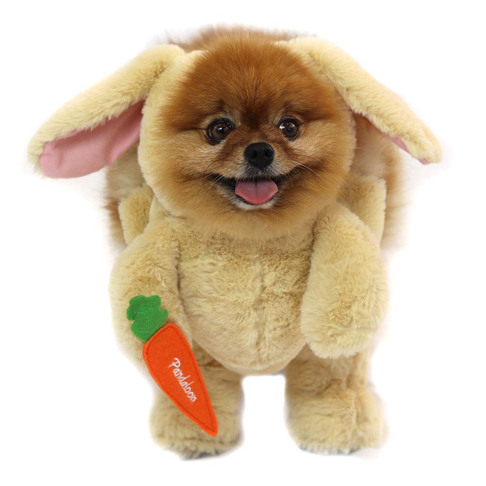 Pandaloon Dog Halloween Costume - As Seen on Shark Tank - Patented - Funny Costume with Arms for Small and Medium Dogs and Cats (Bunny, Size 2(15-16 in Height at TOP of Head,Girth<16 in))