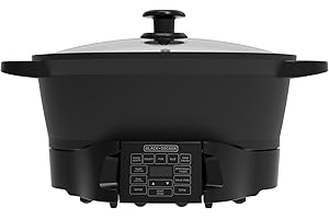 BLACK+DECKER Digital Multicooker 7QT Family Size, 7‑in‑1 Functions, Neat ’N Clean™ Technology, Slow Cook, Steam/Boil, Precisi