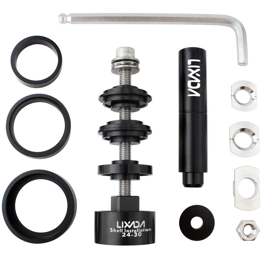 Lixada Bicycle Bearing Press Kit Bike Bottom Bracket Install and Removal Tool Kit Bike Bottom Bracket Remover for BB86/BB30/BB91/BB92/PF30